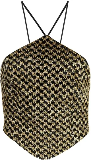 Soiree halterneck crop top