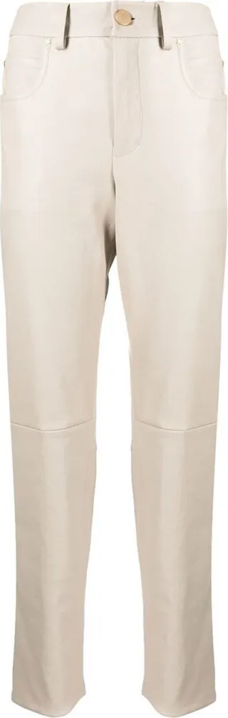 High-Rise Straight-Leg Trousers