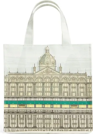 Harrods Small Architectural Building Shopper Bag
