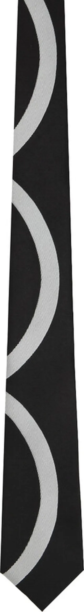 Comme des Garçons Homme Deux Black & White Graphic Tie