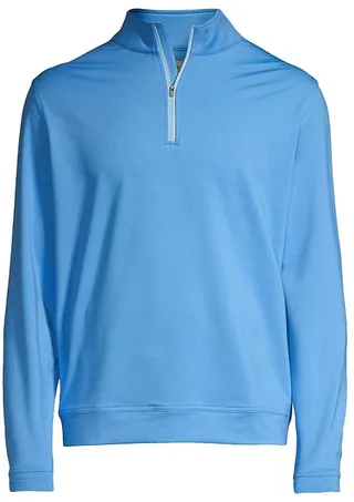 Perth Melange Performance Half-Zip Pullover