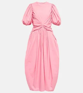 Juniper cotton poplin midi dress