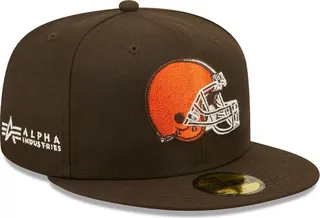 Men's New Era x Alpha Industries Brown Cleveland Browns Alpha 59FIFTY Fitted Hat