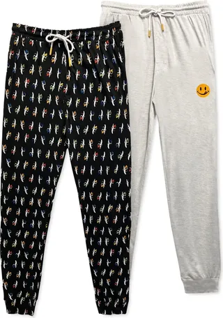 Joe Boxer Men's 2-Pk. Printed Joggers