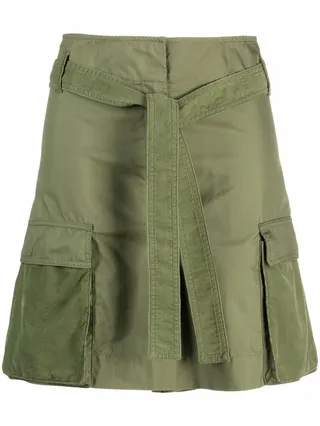 High-Waist Cargo Shorts