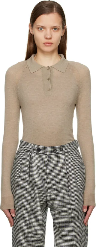 Joseph Beige Cashair Polo