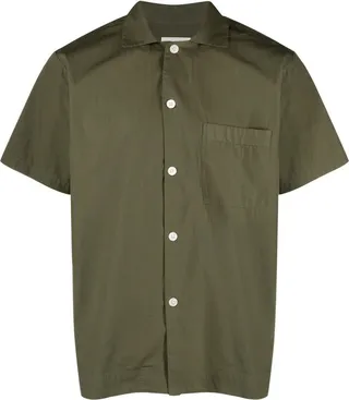 Short-Sleeved Organic Cotton Pajama Shirt