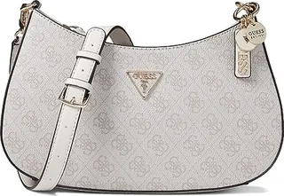 GUESS Noelle Top Zip Shoulder Bag (Dove Logo) Handbags