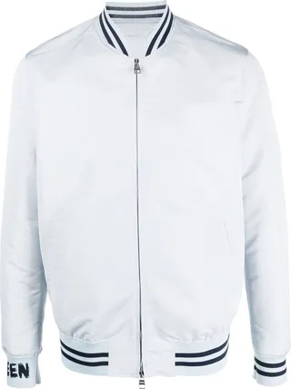 ALEXANDER MCQUEEN- Bomber Jacket With Logo