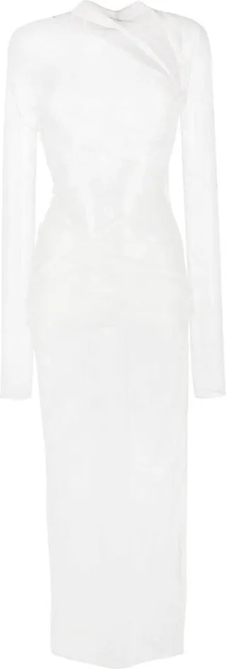 Twist Lace Sheer Dress