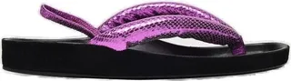 Isabel Marant Olanie Metallic Flat Thong Sandals