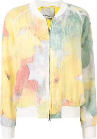 Transparent Frame bomber jacket