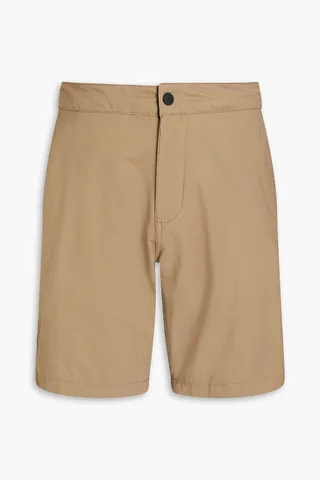 Cotton-blend shell shorts