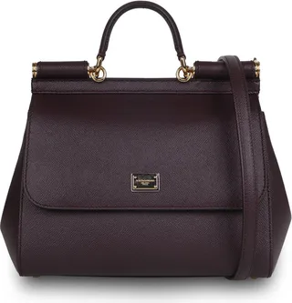 Dolce & Gabbana 'sicily' Medium Leather Tote Bag