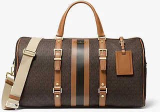 Bedford Travel Extra-Large Logo Stripe Weekender Bag