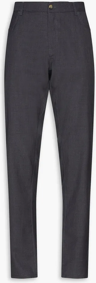 Mélange wool chinos