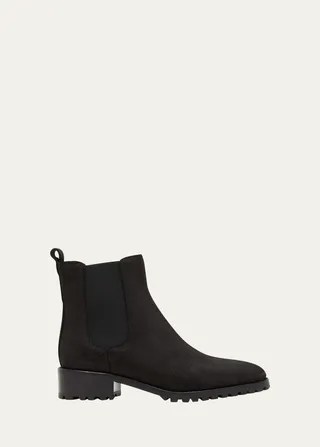 Chelata Suede Chelsea Ankle Booties