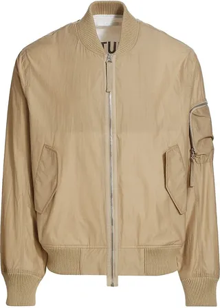 Cotton-Nylon Bomber Jacket