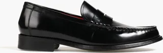Cassini glossed-leather loafers