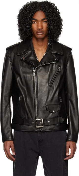 Schott Black 519 Leather Jacket