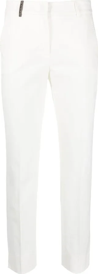Slim-Fit Cropped Trousers