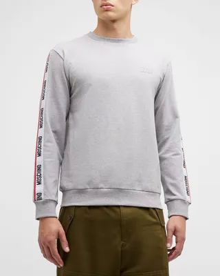 Men's Logo-Tape Crew Sweatshirt