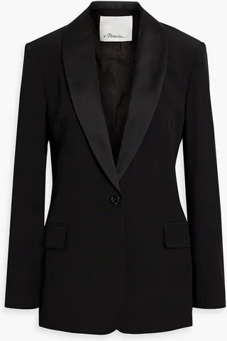 Wool-blend blazer