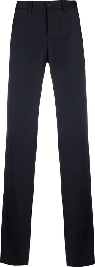Wool Straight-Leg Trousers