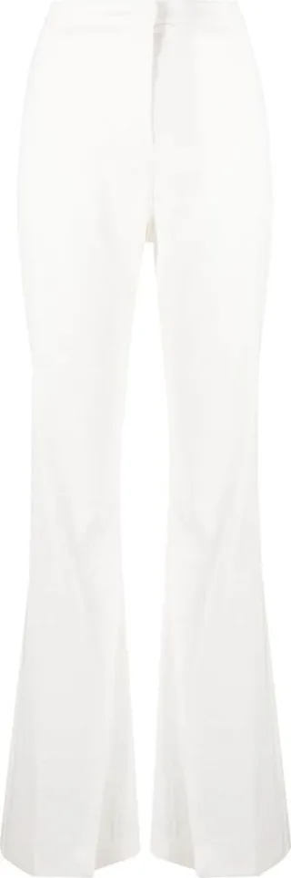 Front Slit High-Waist Trousers