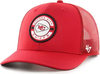 Men's '47 Brand Red Kansas City Chiefs Berm Trucker Adjustable Hat