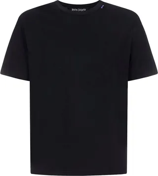 Palm Angels Short-Sleeved Straight Hem T-shirt