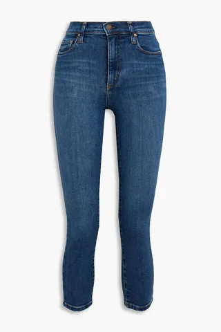 Siren cropped high-rise skinny jeans