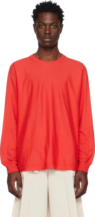 Homme Plissé Issey Miyake Red Release-T 1 Long Sleeve T-Shirt