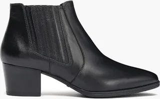 Leather ankle boots