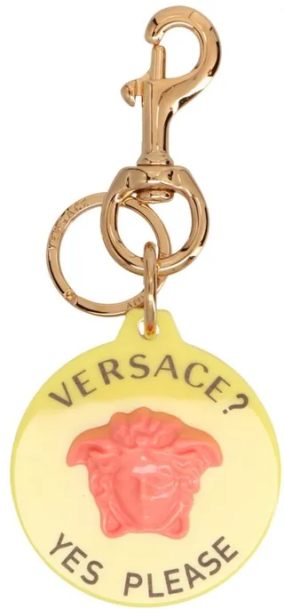 Versace Logo Printed Keyring