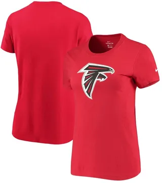 Women's Red Atlanta Falcons Logo Essential T-shirt