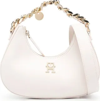Logo-Plaque Chain-Link Tote Bag