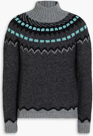 Fair Isle turtleneck sweater