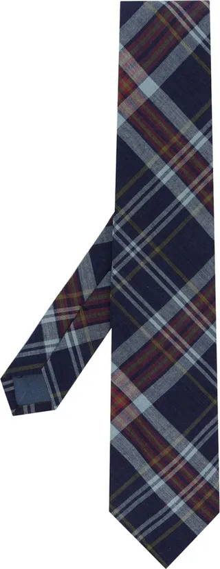 Plaid Silk Tie