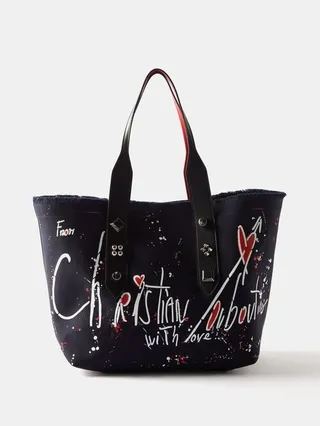 Frangibus Printed Cotton-canvas Tote