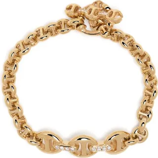 18kt Yellow Gold Diamond Chain-Link Bracelet