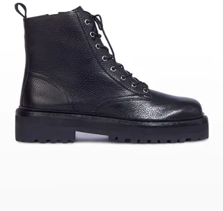 Drea Leather Combat Boots