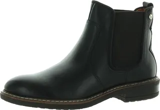 Aldaya Womens Leather Round Toe Combat & Lace-up Boots