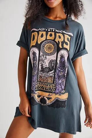 The Doors Tee Shirt Dress by Daydreamer at Free People