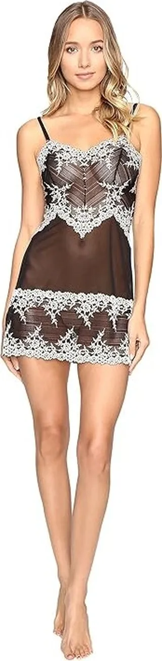 Wacoal Embrace Lace Chemise (Black) Women's Lingerie