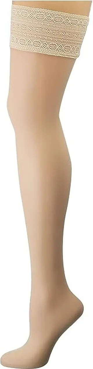Falke Seidenglatt 15 Modern Lace Stay Up (Champagne) Hose