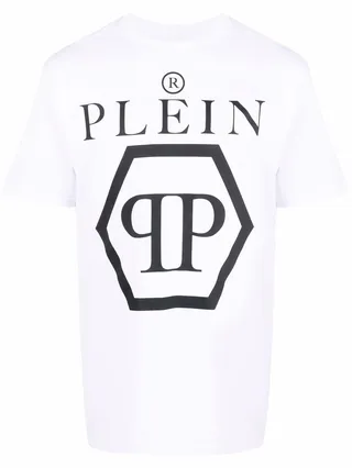 hexagon logo-print T-shirt