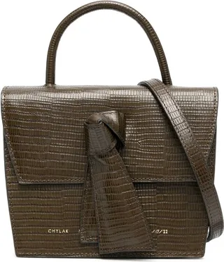 Box knot-detail shoulder bag