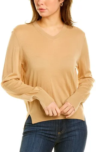 Moncler Cashmere-Blend V-Neck Sweater