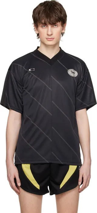 Commission Black Soccer T-Shirt
